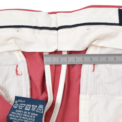 Polo Ralph Lauren Cotton Stretch Custom Fit Pants Size W32 L32 ca. 42cm - Nantucket Red