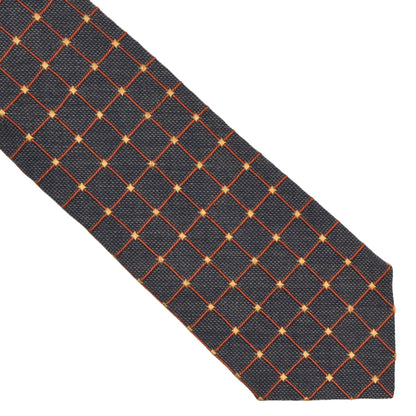 Ermenegildo Zegna Silk & Wool Tie - Grey Graph Check