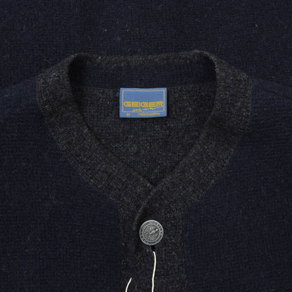 Geiger Wool Sweater Size 54 Chest ca. 64cm - Blue