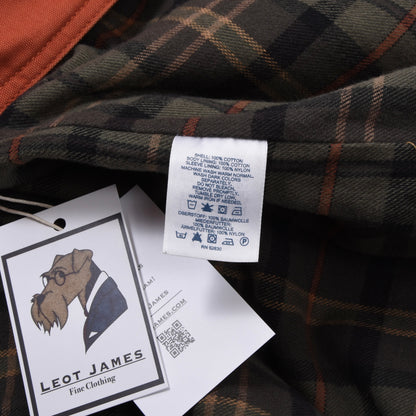 Land's End Baumwoll-Canvas-Scheunenjacke Größe XL ca. 67,5 cm - Orange