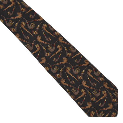 Phoenix Vintage Silk Tie ca. 142.5cm/9.5cm - Pipes