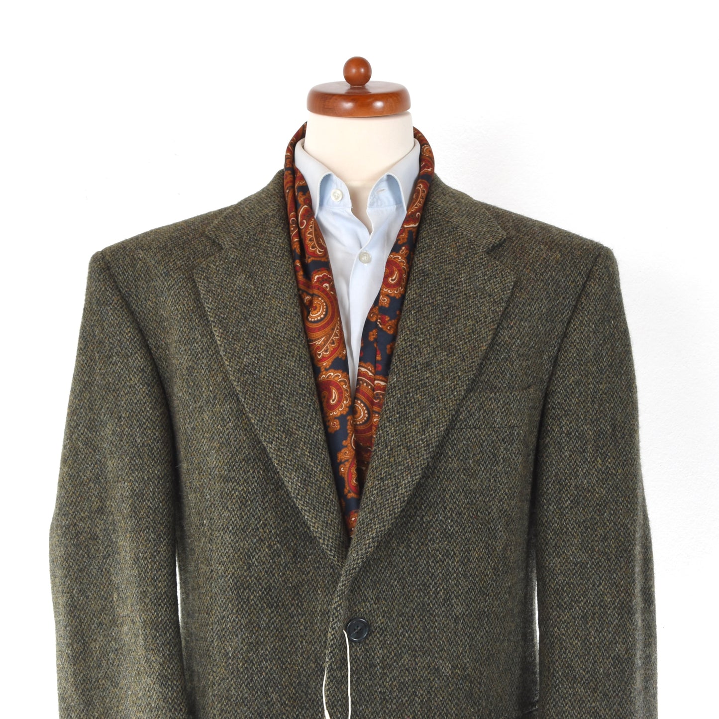 C.T. Classic Harris Tweed Wool Jacket Size 27 - Green