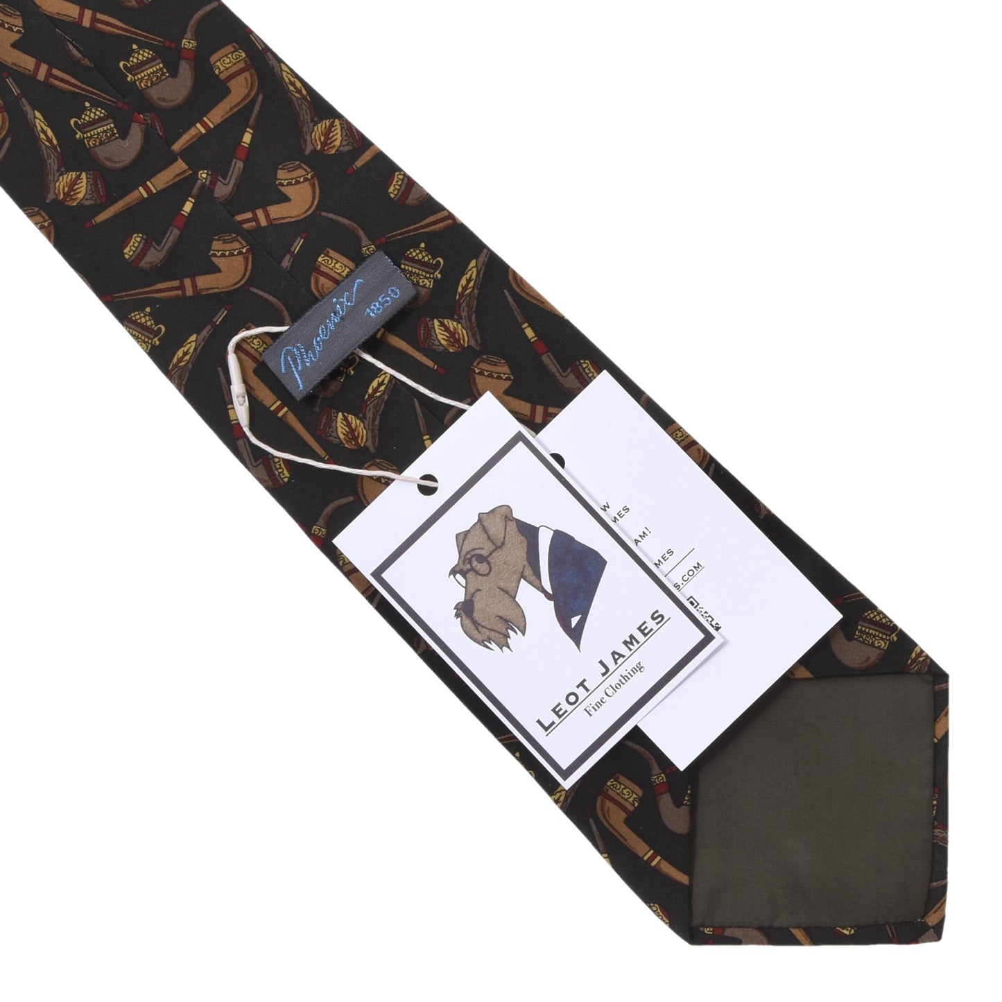 Phoenix Vintage Silk Tie ca. 142.5cm/9.5cm - Pipes