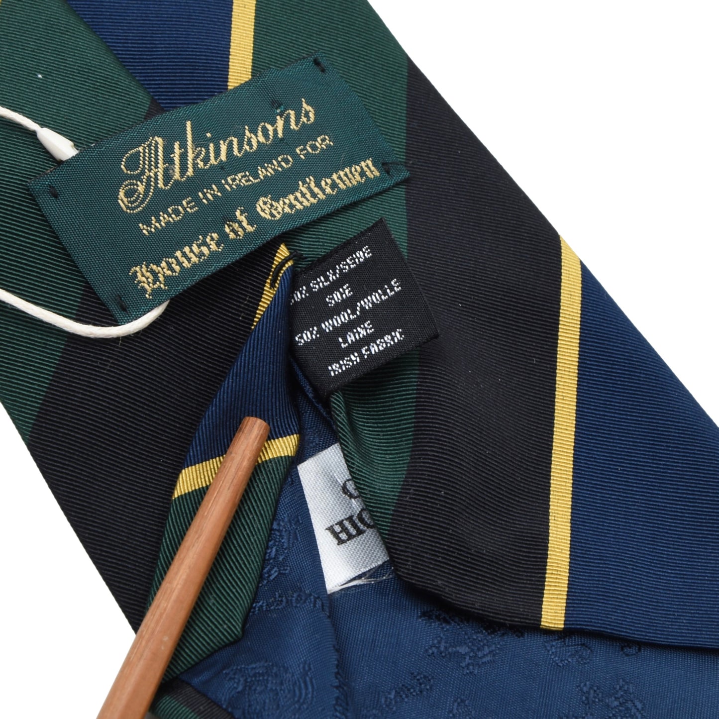 Atkinsons Irish Poplin Tie Wool/Silk - Gordon Highlanders