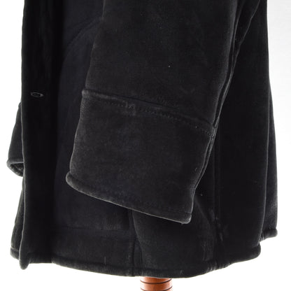 Vintage Jacques Olivier Paris Shearling Coat Chest ca. 61cm - Black