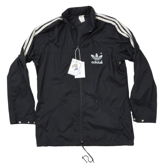 Vintage Adidas Nylon Rain Jacket Size D40 ca. 53.5cm - Black