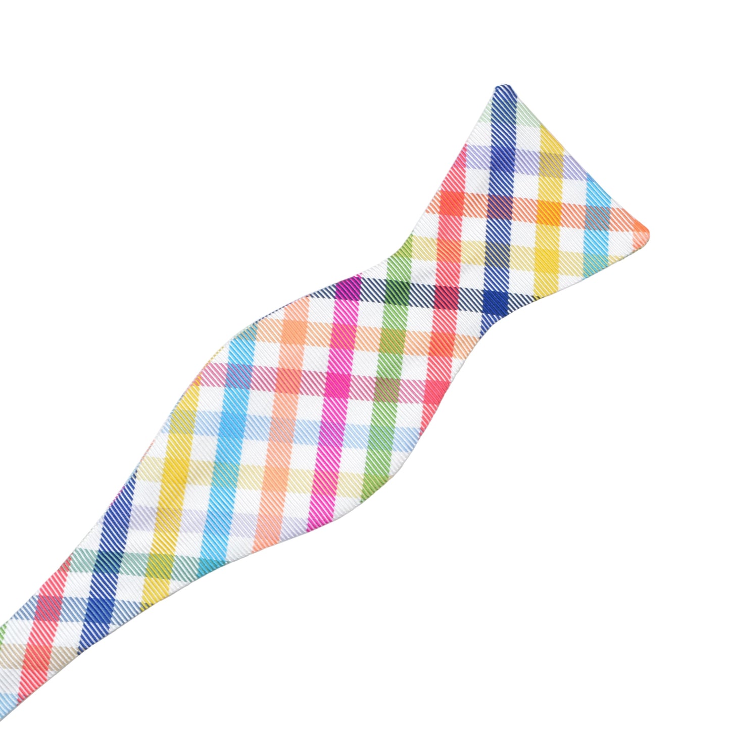 Charles Tyrwhitt Silk Bow Tie - Rainbow Plaid