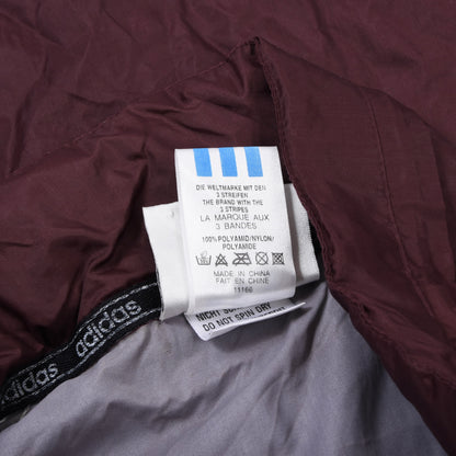 Vintage Adidas Nylon Regenjacke Größe D10 ca. 74cm - Burgund