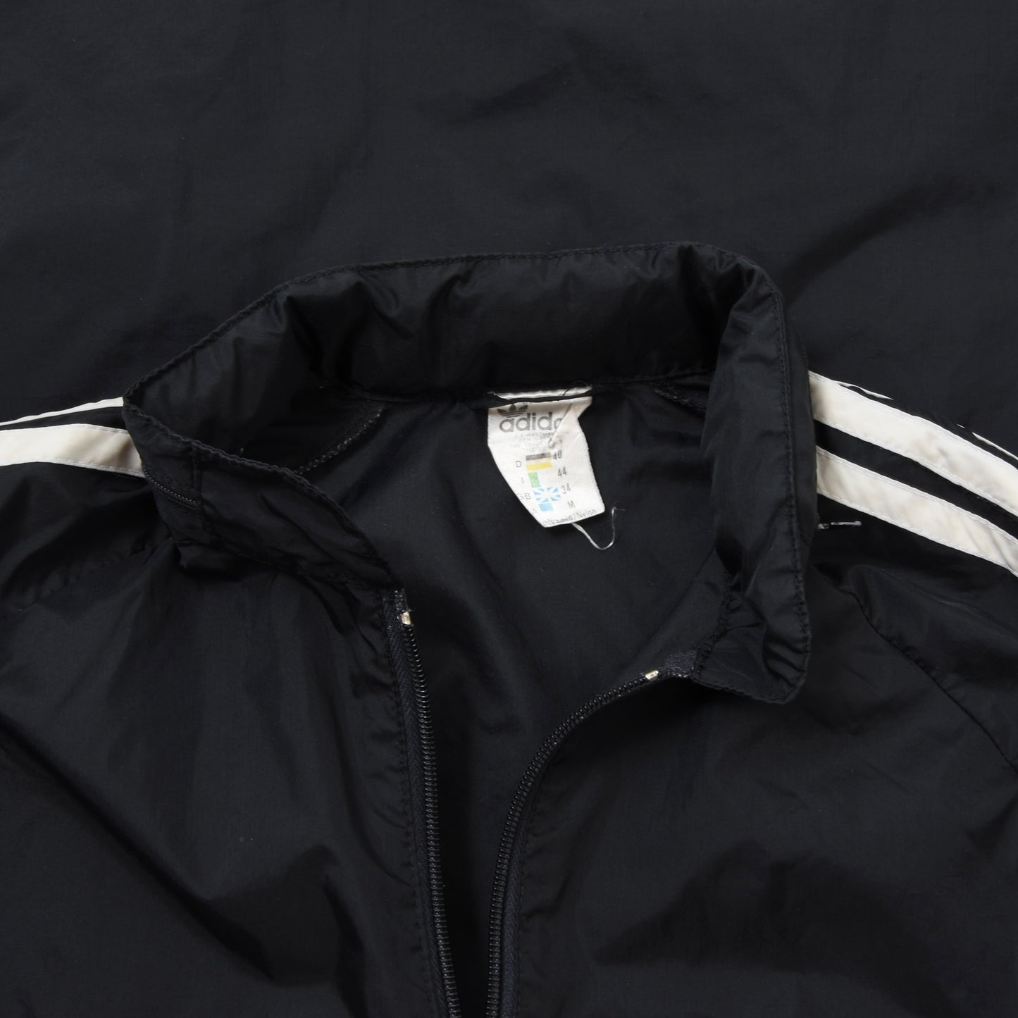 Vintage Adidas Nylon Rain Jacket Size D40 ca. 53.5cm - Black