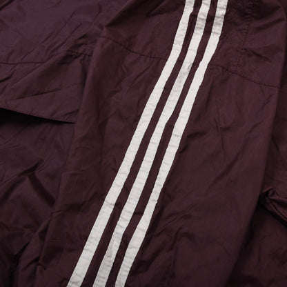 Vintage Adidas Nylon Regenjacke Größe D10 ca. 74cm - Burgund