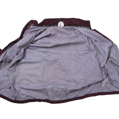 Vintage Adidas Nylon Regenjacke Größe D10 ca. 74cm - Burgund