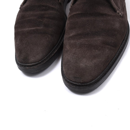 Ermenegildo Zegna Wildlederstiefel mit Lammfellfutter, Größe US 9 1/2 - Braun