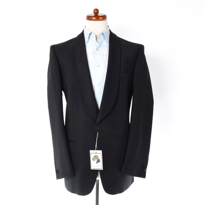 Classic Vintage Shawl Lapel 80% Wool 20% Mohair Tuxedo Size 52 - Black