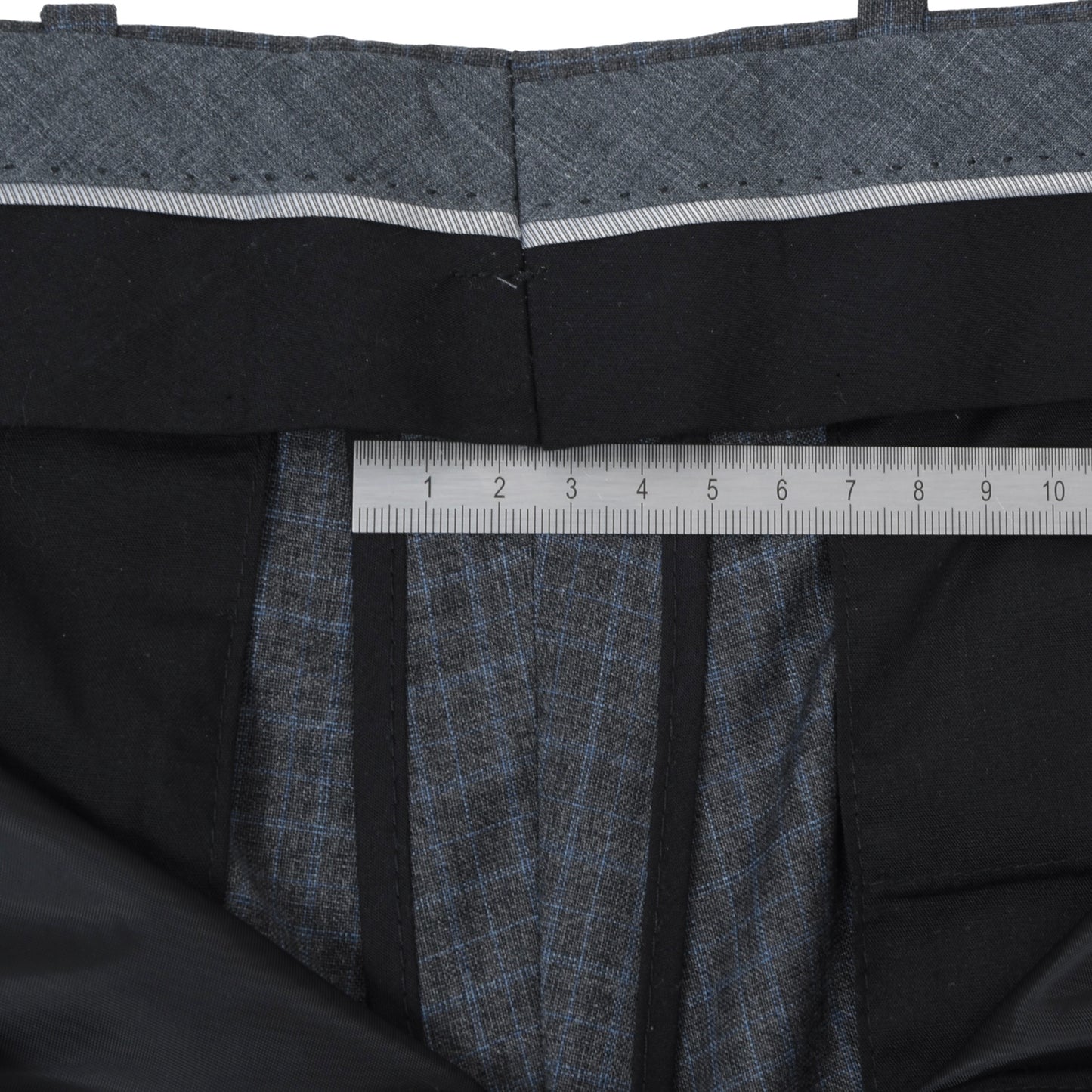 Sturm x  Bäumler Super 110s Wool Suit Size 48 - Grey Plaid