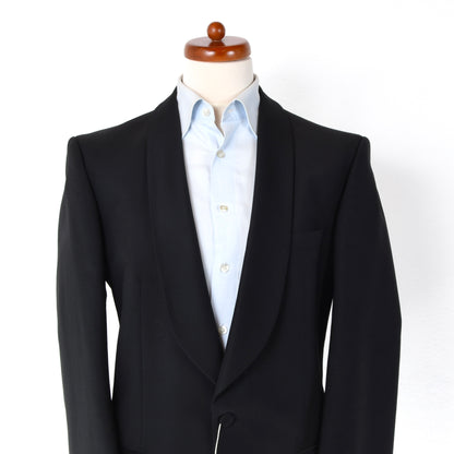 Classic Vintage Shawl Lapel 80% Wool 20% Mohair Tuxedo Size 52 - Black