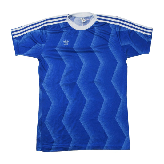 Vintage Adidas Football Jersey Size D 7/8 ca. 51cm - Blue