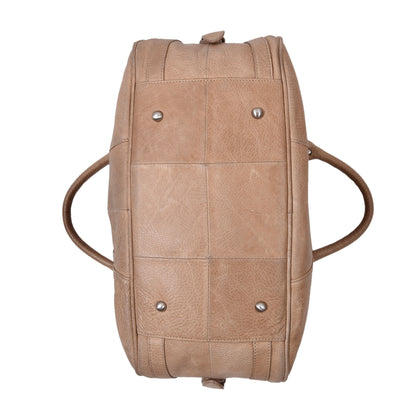 Schutzengel Ledertasche ca. 39,5 cm – Beige