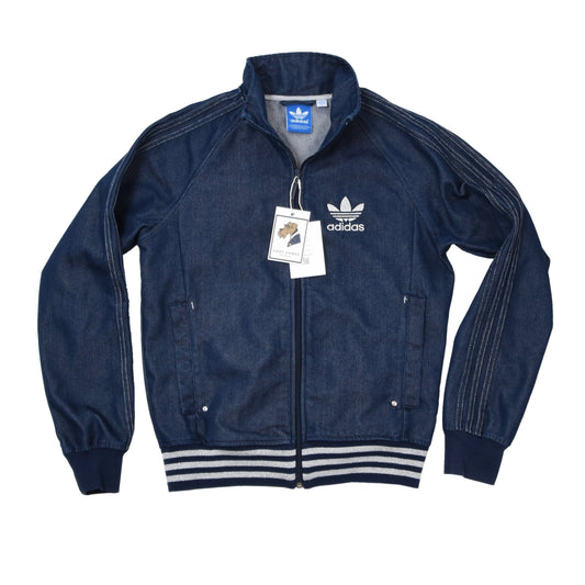 Adidas Denim Jean Jacket Size S ca. 50.5cm - Blue