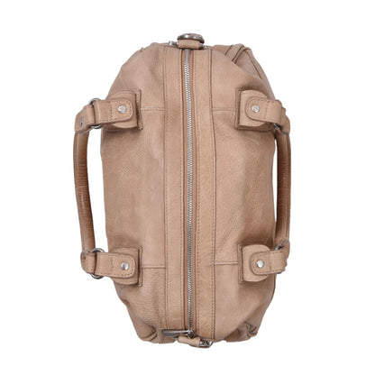 Schutzengel Ledertasche ca. 39,5 cm – Beige