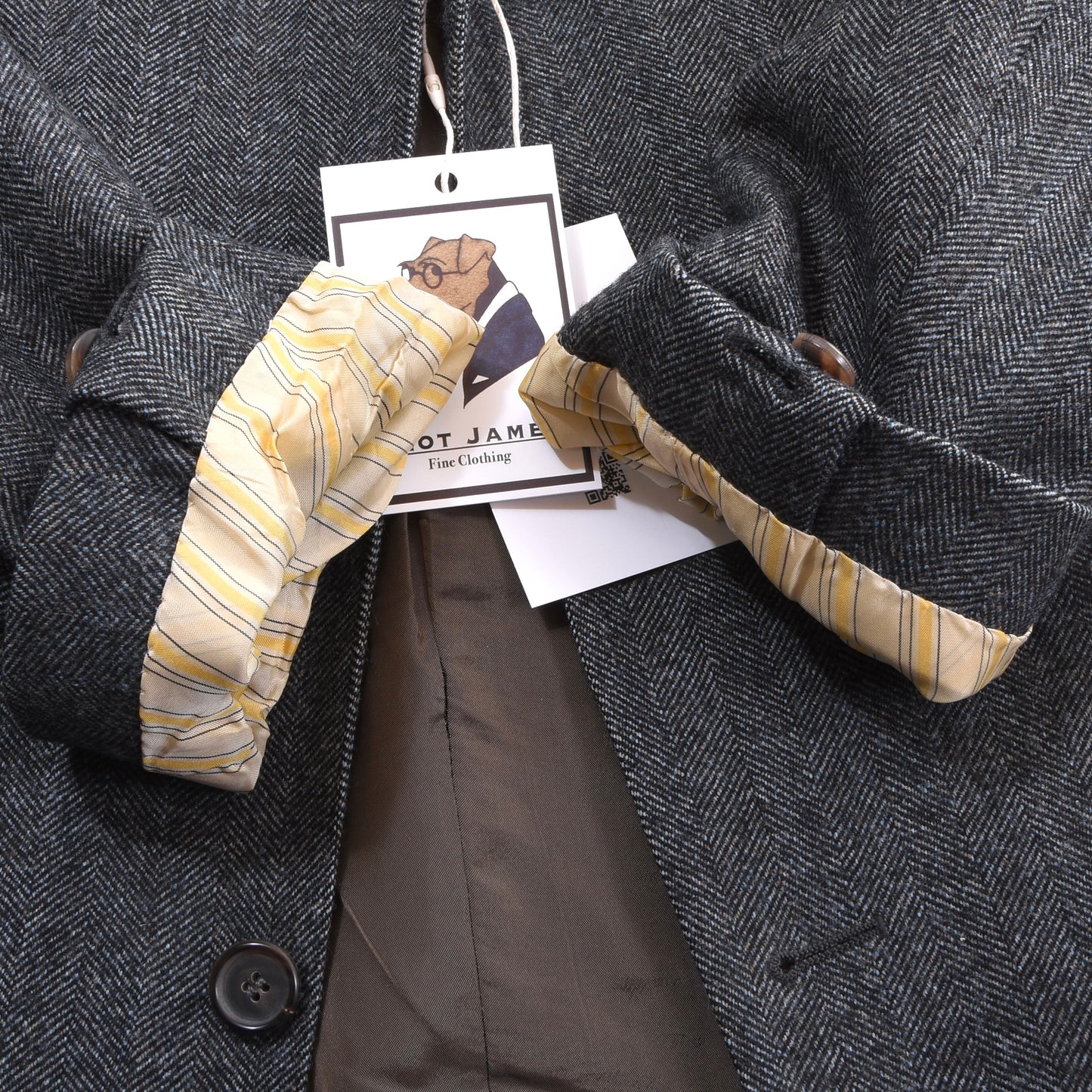 Baldessarini Hugo Boss Tweed Jacket Size 48 ca. 54cm