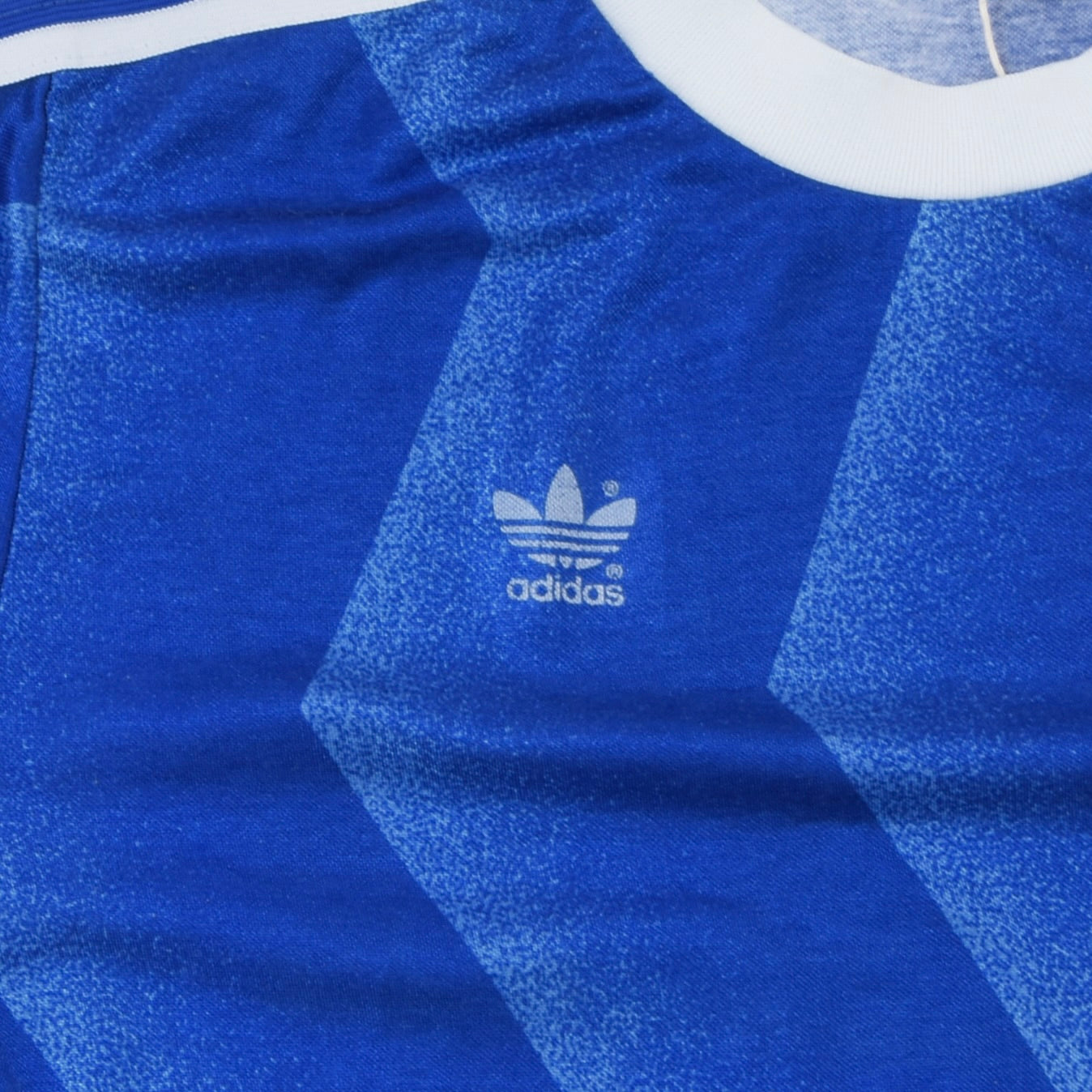 Vintage Adidas Fußball Trikot Größe D 7/8 ca. 51cm - Blau