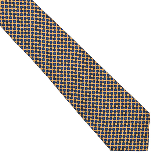 J. Press Seidenkrawatte ca. 141cm/9cm - Gelb