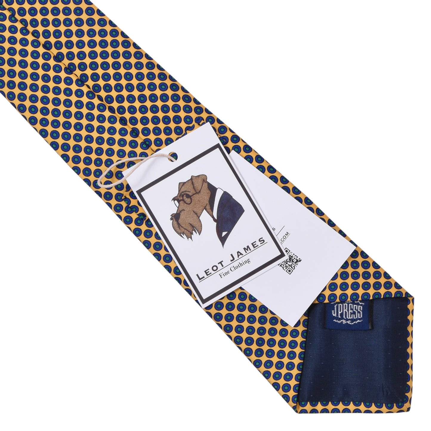 J. Press Seidenkrawatte ca. 141cm/9cm - Gelb