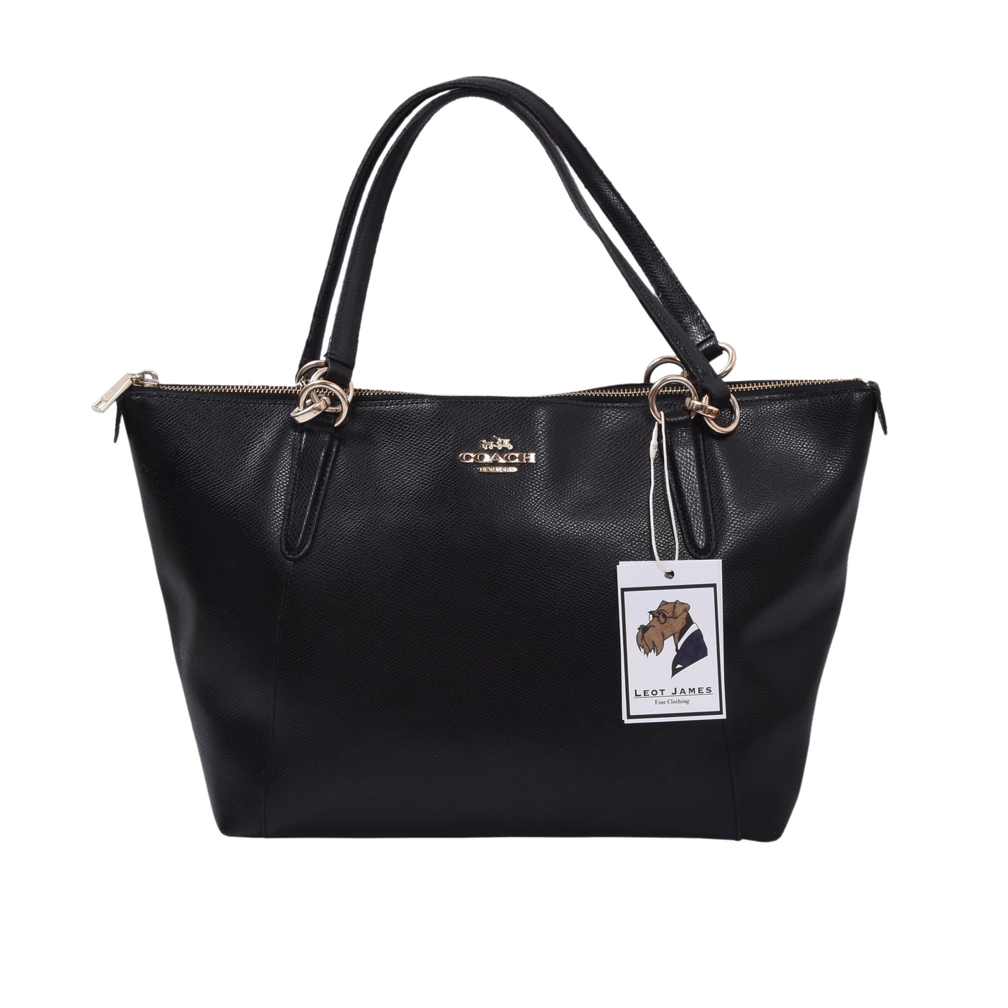 Coach Ledertasche ca. 32cm - Schwarz
