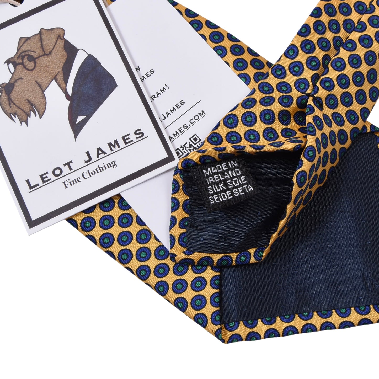 J. Press Seidenkrawatte ca. 141cm/9cm - Gelb