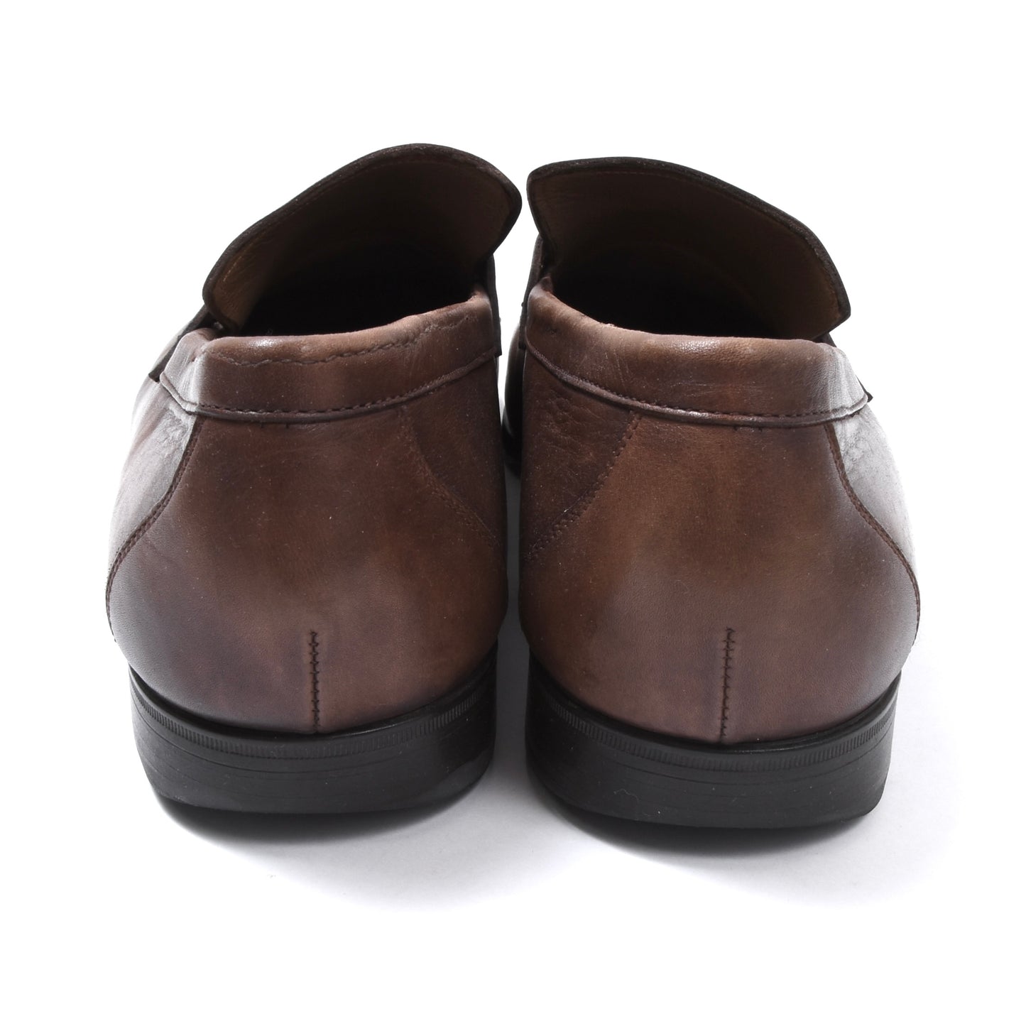 Santoni Leather Loafers Size  8 - Brown