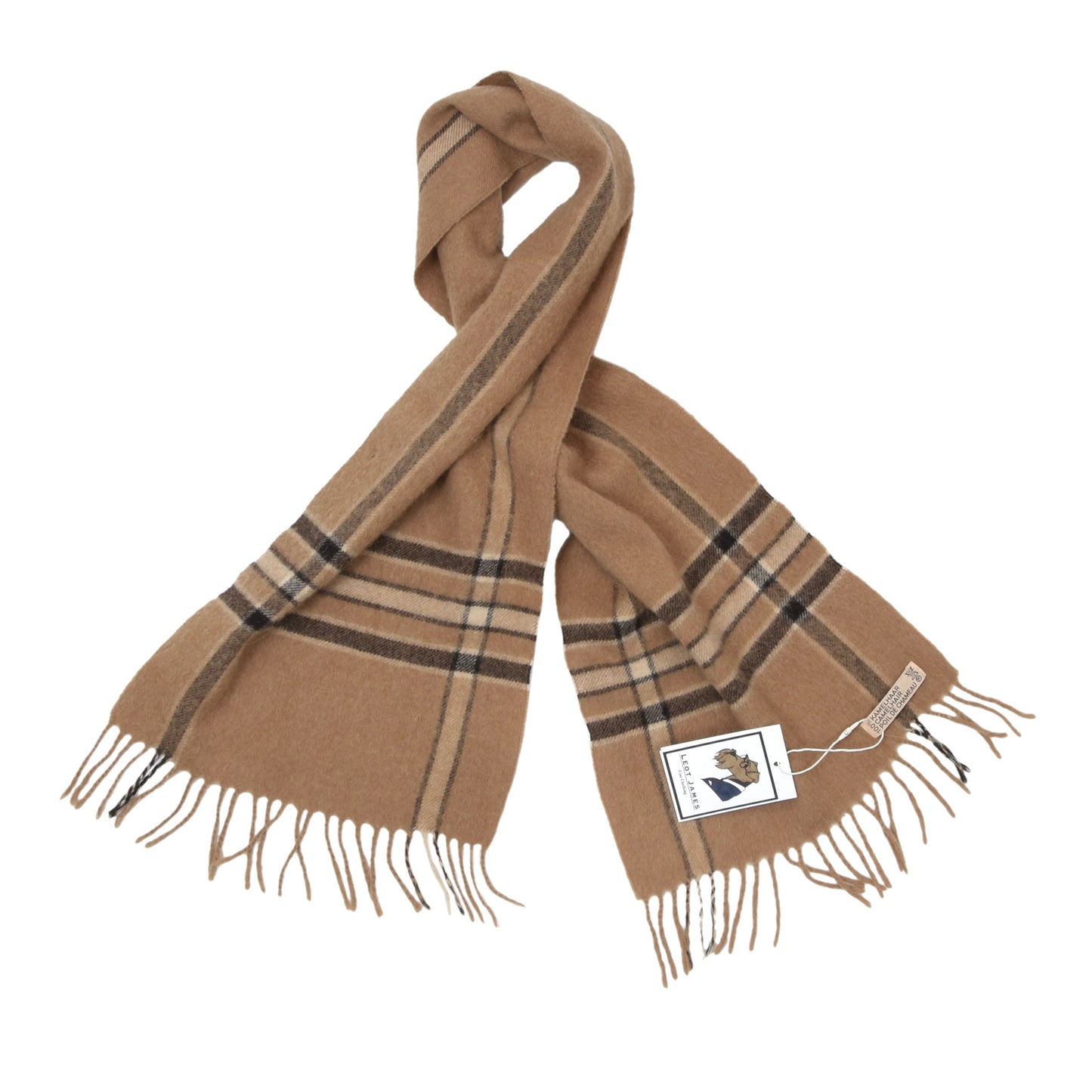 Anonymous Camelhair Scarf ca. 127cm - Tan