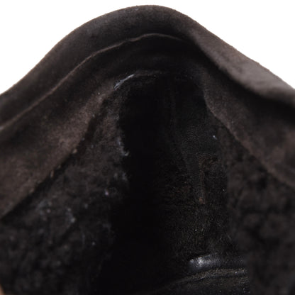 Ermenegildo Zegna Wildlederstiefel mit Lammfellfutter, Größe US 9 1/2 - Braun