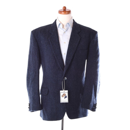 Chatsworth Vintage Harris Tweed Jacke Größe UK 44 Regular ca. 60cm - Blau