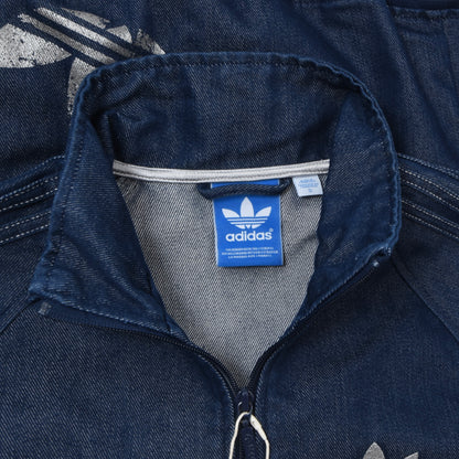 Adidas Denim Jean Jacket Size S ca. 50.5cm - Blue