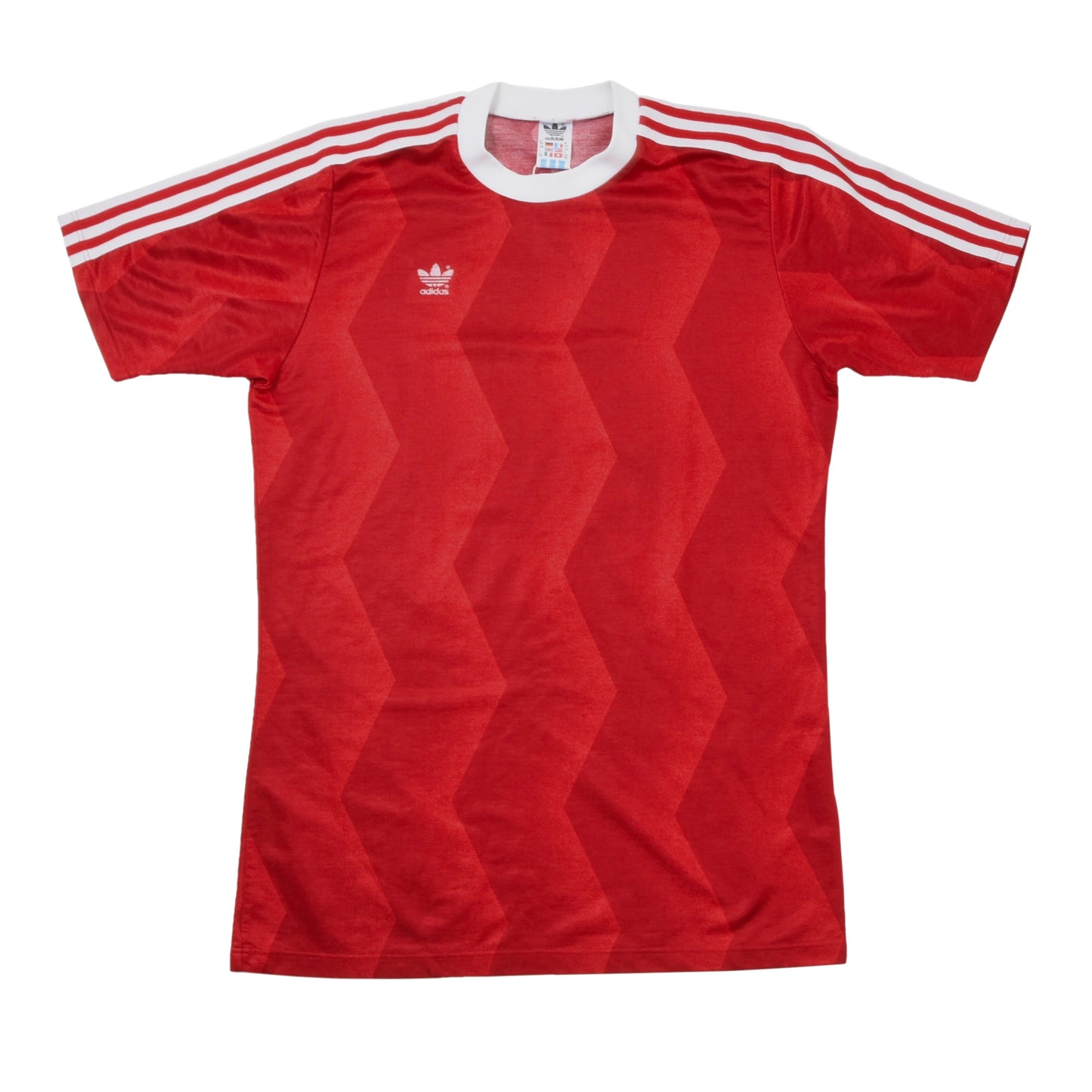 Vintage Adidas Fußball Trikot Größe D 7/8 ca. 52cm - Rot