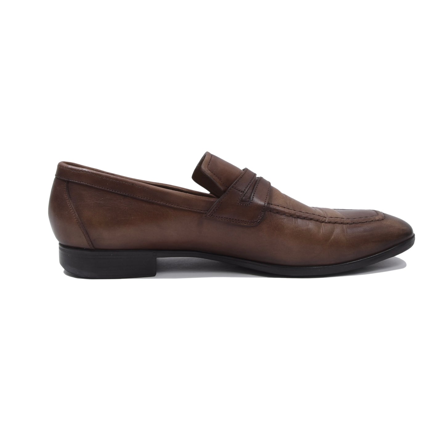 Santoni Leather Loafers Size  8 - Brown