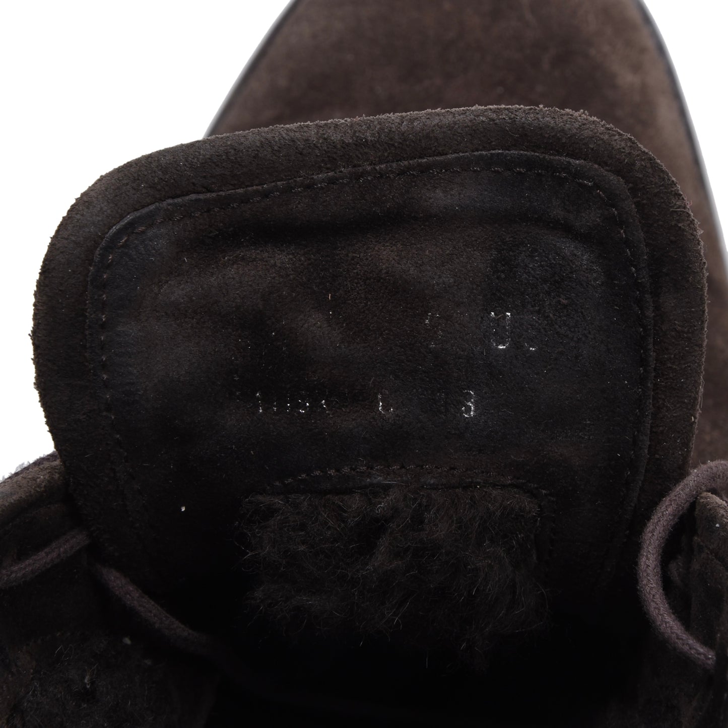 Ermenegildo Zegna Wildlederstiefel mit Lammfellfutter, Größe US 9 1/2 - Braun