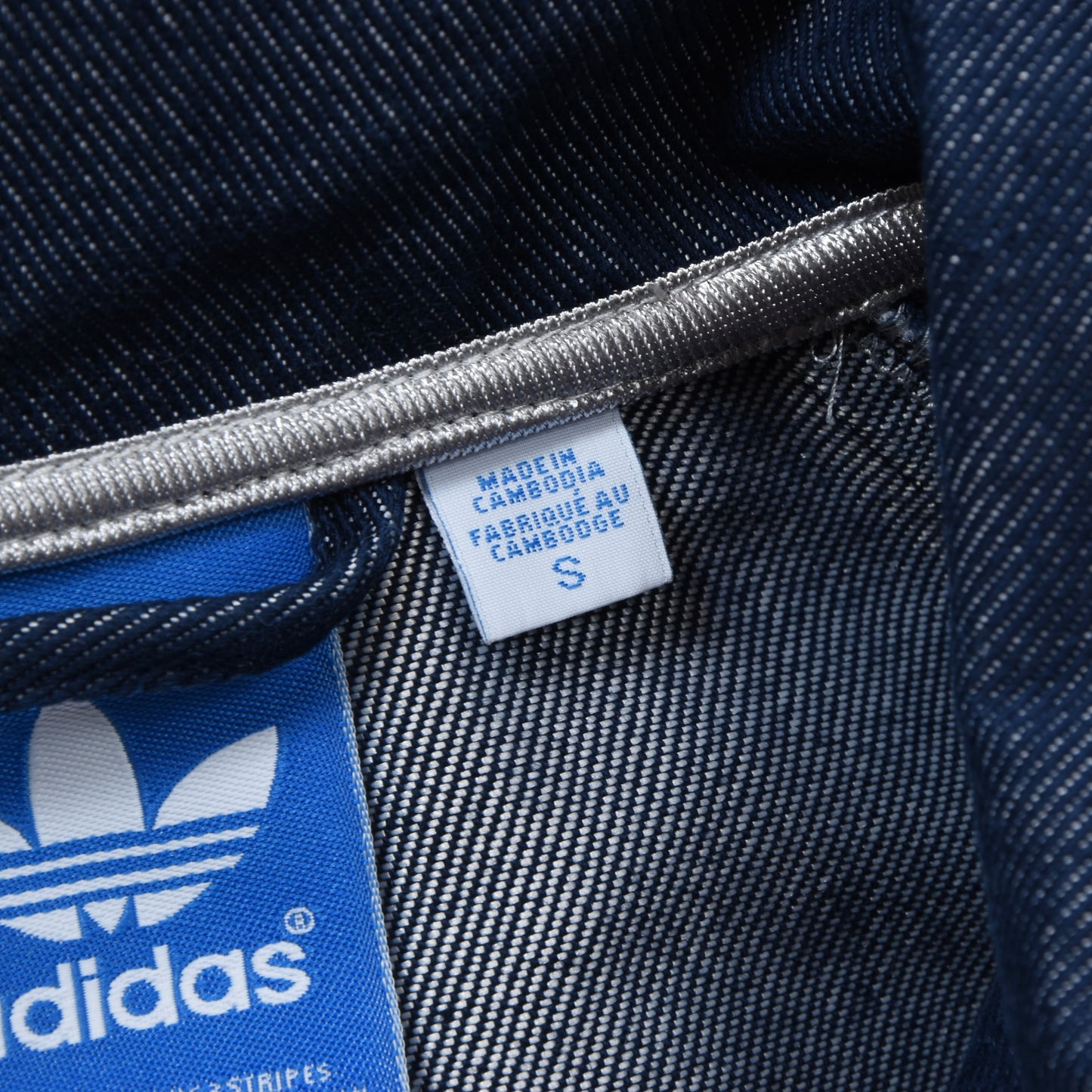 Adidas Denim Jean Jacket Size S ca. 50.5cm - Blue