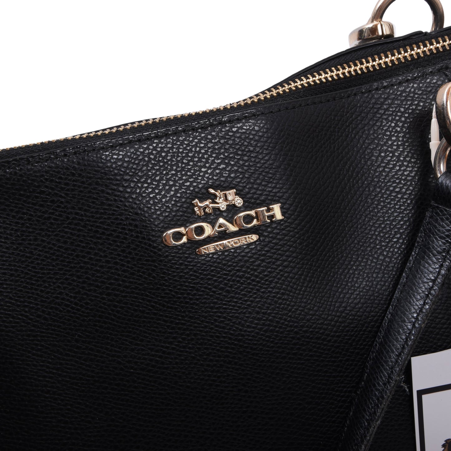 Coach Ledertasche ca. 32cm - Schwarz