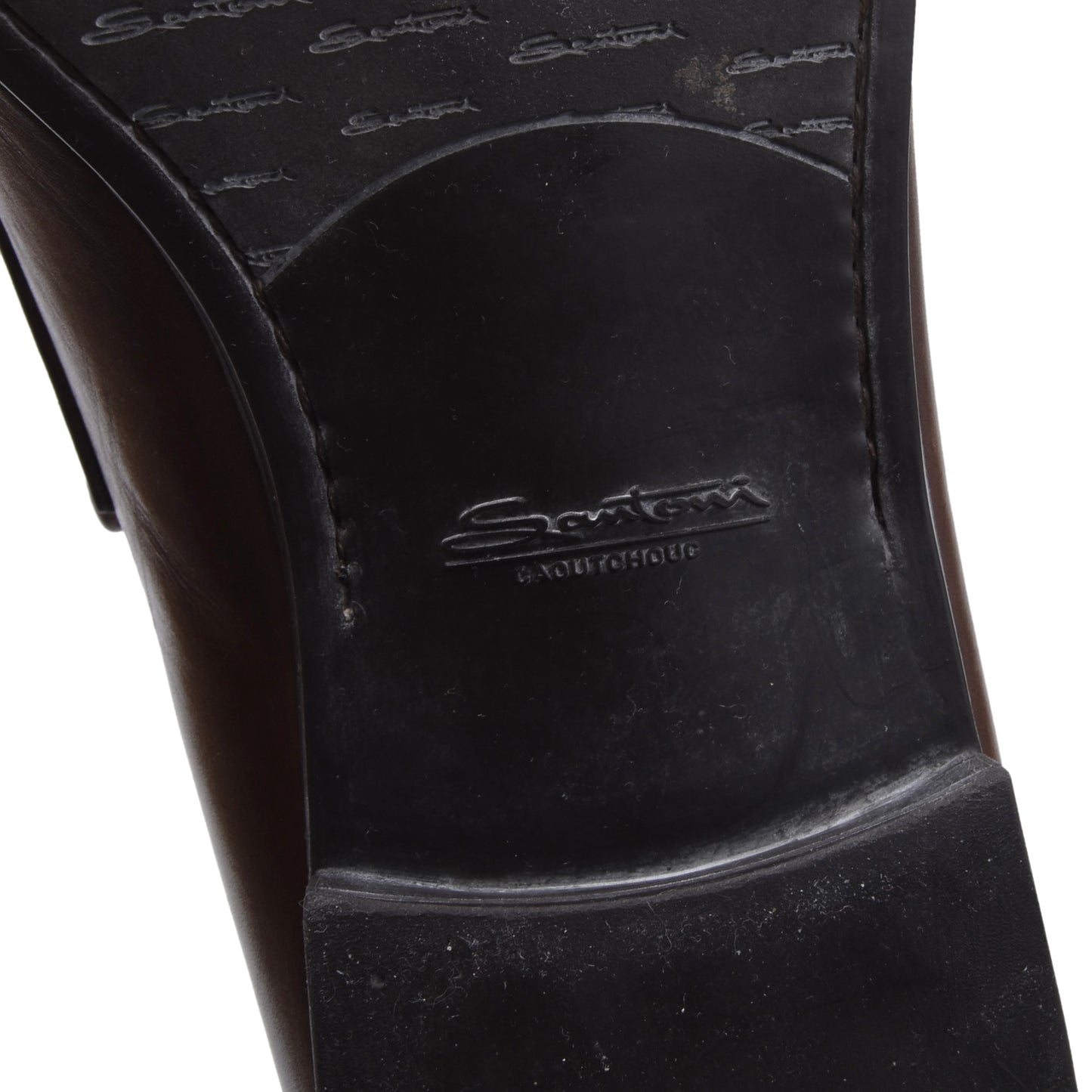 Santoni Leather Loafers Size  8 - Brown