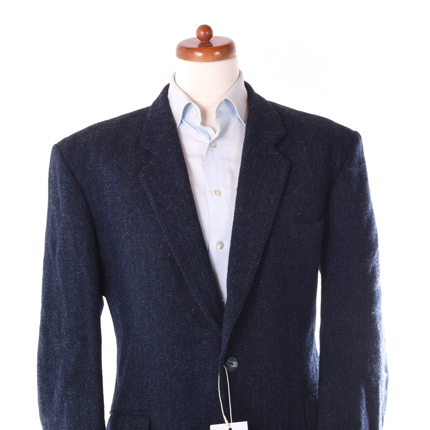 Chatsworth Vintage Harris Tweed Jacke Größe UK 44 Regular ca. 60cm - Blau