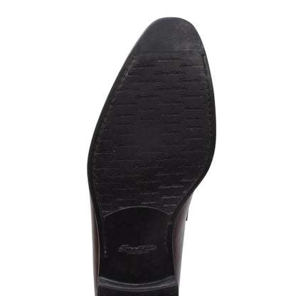 Santoni Leather Loafers Size  8 - Brown