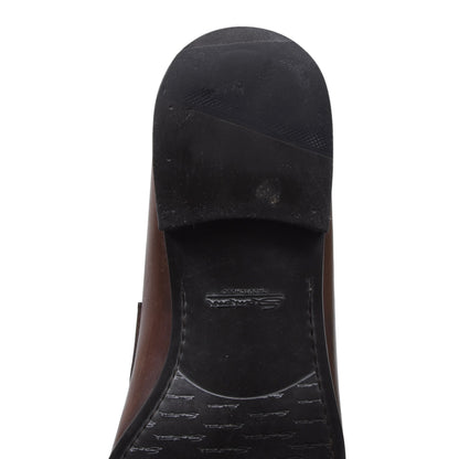 Santoni Leather Loafers Size  8 - Brown