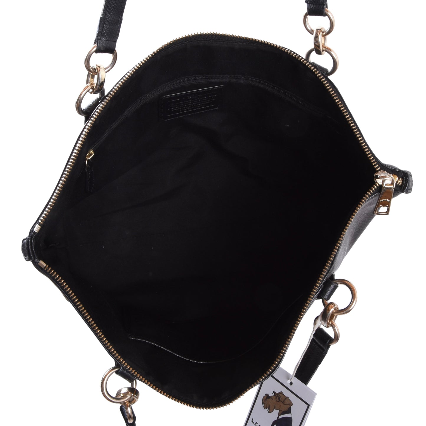 Coach Ledertasche ca. 32cm - Schwarz