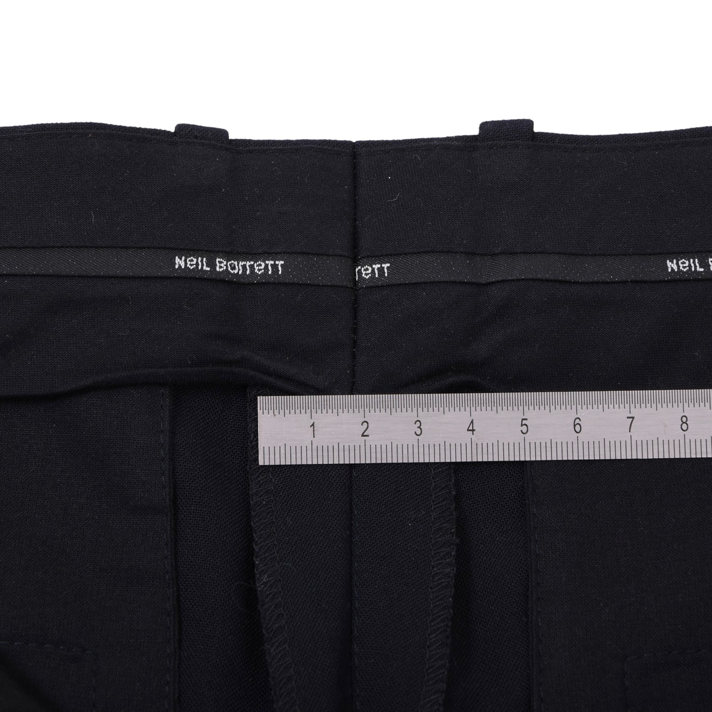 Neil Barrett Wool-Blend Pants Size 46 Skinny Fit - Navy