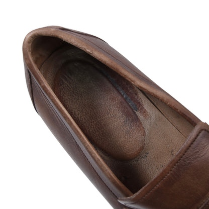 Santoni Leather Loafers Size  8 - Brown