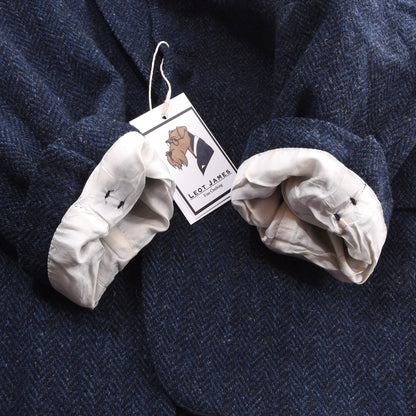 Chatsworth Vintage Harris Tweed Jacke Größe UK 44 Regular ca. 60cm - Blau