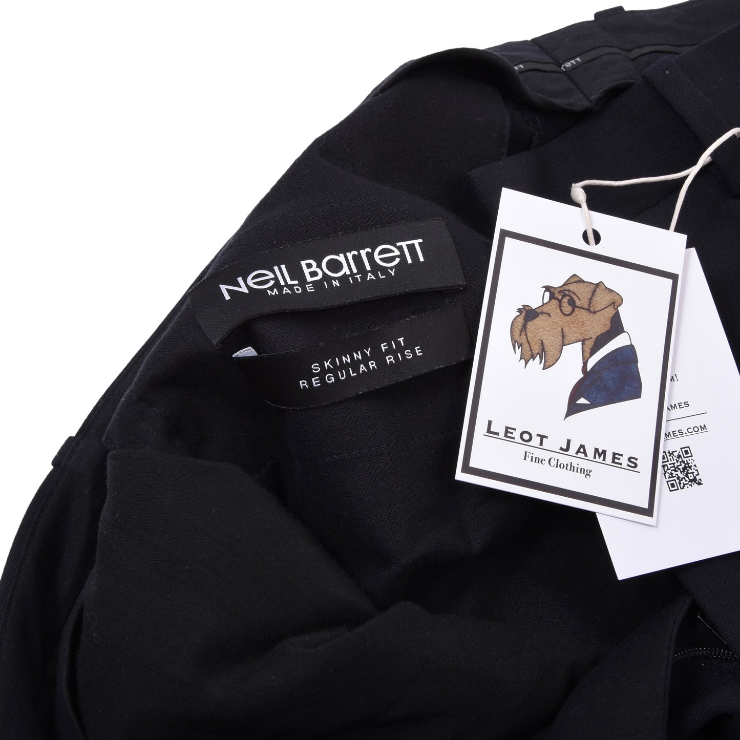 Neil Barrett Wool-Blend Pants Size 46 Skinny Fit - Navy