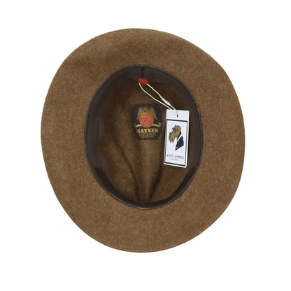 Mayser Unlined Hat Size 58 ca. 6.5cm Brim - Brown