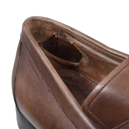 Santoni Leather Loafers Size  8 - Brown